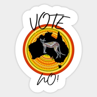 Vote No To The Voice Indigenous Voice To Parliament Sticker